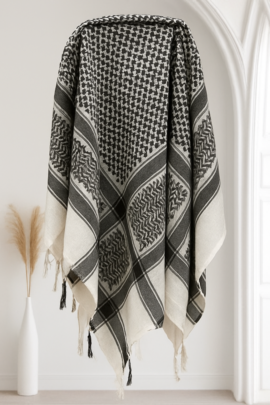 Sanasel Authentic Palestinian Keffiyeh – Handcrafted with Heritage