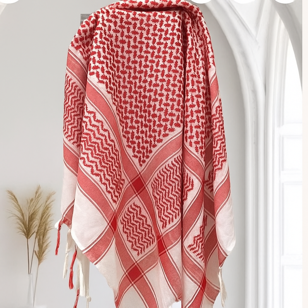 Sanasel Authentic Palestinian Keffiyeh – Handcrafted with Heritage
